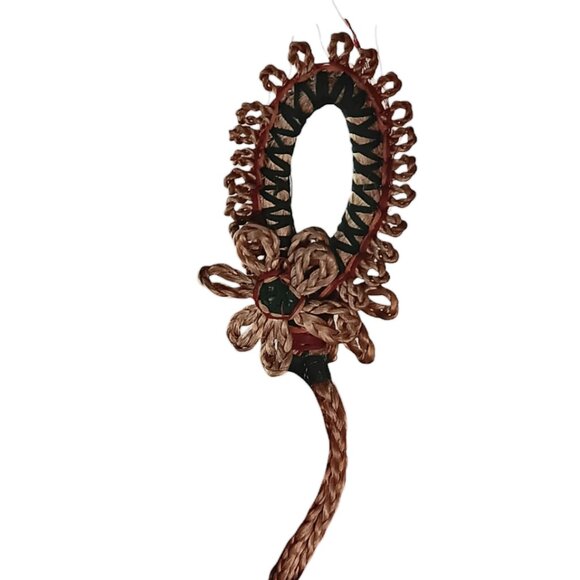 Birch Wood Salad Fruit Bowl The Great Alaskan Bowl Co 10" W/ Jute Hanger - Picture 9 of 12